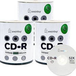Smartbuy 300-disc 700mb 80min 52x CD-R Logo Top Blank Data Recordable Media Disc-image-86