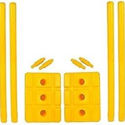 PR Cricket Plastic Wickets Combo (6 Wickets + 4 Bails + 2 Base) Stumps Set (Best for Practice & Gully Cricket)-6