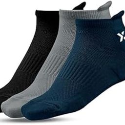 Men's Low Cut Ankle Socks Pack | Bamboo Cushioned Sports Socks for Gym, Running, Walking (IN, Alpha, Free Size, 3, Multicolor)-picture-13