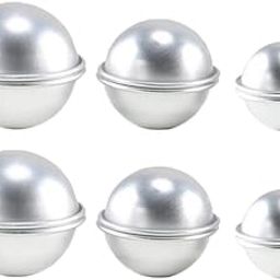 MERISHOPP 6pcs Bath Bomb Molds Aluminum DIY Ball Cake Bath Bomb Mould-image-38