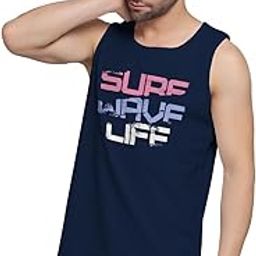 SURF WAVE Gym Vest Printed Tank Top Bat Vests Mens Gymwear Sando Fabric 100% Cotton sleeveless Vest Sando_(DS-SDO-047)-image-32