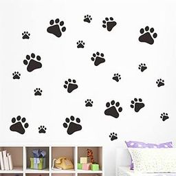GADGETS WRAP Vinyl Wall Decal Sticker Funny Dog Cat Paw Print Poster for Kids Room Home Decal Wall Stickers-image-46