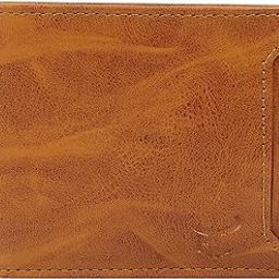 Faux Leather Wallet for Men I Slim & Compact Wallet I Credit/Debit Card Slots I 2 Currency compartments I 2 Secret compartments-picture-42