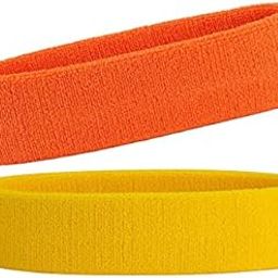 R-LON Workout Headband for Women & Men - Moisture Wicking & Non-Slip Exercise Hairband or Sports Sweatband -Ideal for All Sports Like Tennis, TT, Badminton, Running and Yoga (2 PC) A36-image-73