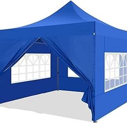 10x10 Foldable Garden Gazebo Tent | Canopy Tent Outdoor for Garden Decoration and Outdoor Events (3 Window Side Walls and 1 Front Door)-image-29