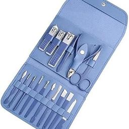Orrda Manicure and Pedicure Kit | 16Pcs Stainless Steel Nail Grooming Set with Clippers | Nail Clippers Pedicure Grooming Kits for Facial, Hand and Foot Care | Cuticle Trimmer with Travel Case (Multicolor)-image-83