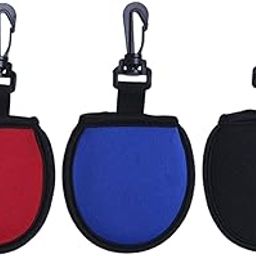 UJEAVETTE Golf Ball Cleaner Pouch Protector for Protecting Golf Balls Sports Red-image-38