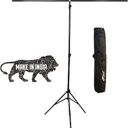 HIFFIN T-Shape 9x6 Ft Backdrop Stand, Adjustable 6ft Wide, 9ft Tall Heavy-Duty Background Support System for Photographic Studios, Parties, Birthdays, and Video Shoots (T-Shape Kit)-2