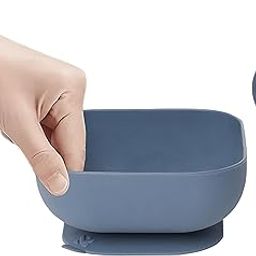BABYKINS Silicone Suction Bowl & Spoon Set | BPA-Free | Self-Feeding | Baby-Led Weaning | 12oz Baby Feeding Bowl-11
