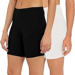 outflits Ladies Cycling Shorts| Under Dress | Yoga Shorts | Workout Shorts | Running Shorts | Exercise Shorts | Gym Shorts for Womens-picture-2