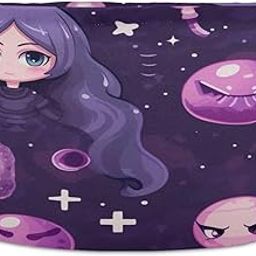 Nander - Large Size Round Girl Storage Basket Purple Cartoon Foldable Kids Laundry Basket Nursery Bedroom Dirty Clothes Storage Basket-image-95