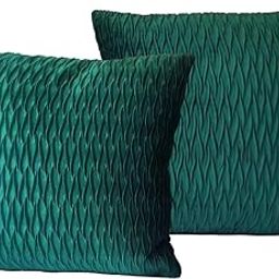 Lightolife Solid Soft Velvet Bed Runner Decorative Bed End Scarf for Home Hotel Guesthouse, 2 Pillowcases, 17.5x17.5in-image-15