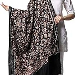 Women's Aari Embroidery Wool Shawl (2564)-image-12