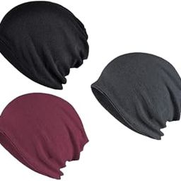 Cotton Beanie Hat Slouchy Jersey Soft Hats Skull Caps Lightweight Sleep Cap Running Beanies for Men and Women-image-10