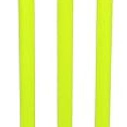 GRS CRIC_FL Heavy Plastic Cricket Stump Wicket Set || Floro || Large Set - 3 Stumps + 2 Bails + 1 Stand (Plastic Wicket Set)-image-97