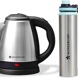 Wonderchef Acura Stainless-steel Kettle 1.5L + Sippy Stainless-steel Bottle, Rapid Water Boiling in 4 Mins, Auto Shut-off, Gift Combo for Diwali and Other Festivals, Housewarming | 2-Year Warranty-10