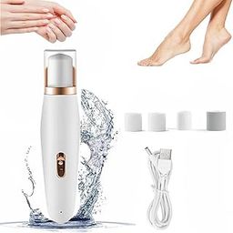 Cordless Manicure and Pedicure 4 Grinding Heads Rechargeable Electric Nail Files Nail Drill File Grinder Nail Buffer Polisher Pedicure Kit for Home Salon-15