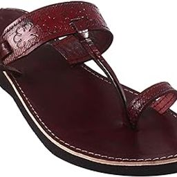 Women’s Handcrafted Synthetic Leather Flats | Ethnic Kolhapuri Style Chappals | Handmade Traditional Handmade Footwear for Casual, Office-image-90