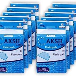 Aksh Nobility Disposable Premium Underpads, Large 60 X 90 cm, Super Absorbent Polymer & Soft Surface for Baby & Adults (Pack of 10 pcs) 100 pc in Total-image-63