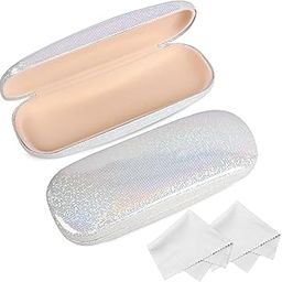 Glasses Case, 2 Pack Eyeglass Case with Cleaning Cloth, Glasses Case Hard Shell Fits Most Glasses-image-67