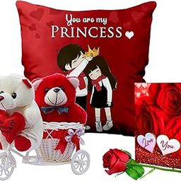 ME & YOU Romantic Gift for Girlfriend/Wife/Boyfriend|Valentine's Day Gift|Rose Day, Teddy Day Gift| Unique Love Gift|Anniversary, Birthday Gift|Printed Cushion(12 * 12ich)|-image-92