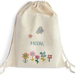 Zoomin Drawstring Bags for Your Kids with Their Name or Any Text of Your Choice, Gift for Birthday Parties, Return Gifts, Back-To-School, and Gifts-image-1
