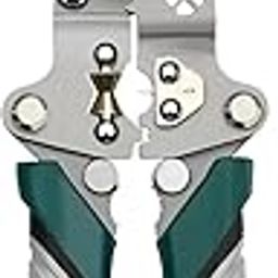 Gopendra 9-in-1 Multifunctional Stainless Steel Wire Plier Cutting Multi-Purpose Electrical Stripping Tool Wire Stripper & Crimping Tool for Electrician (Multi color, wire striper pattern-A)-picture-4