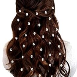 Hair Flare Shimmering Oval Hair Stickers: Easy Stick-On Hair Accessories, 36 Pieces per Pack_2869_Silver-image-12
