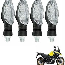 GadiParts Bike 4Pcs Motorcycle Indicators Turn Signal Lights Turning Indicator Turn Indicators High Bright Bulb For Hero Glamour-10
