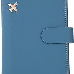 Card Holder Protector Document Organizer Passport Cover for Men Gift Wedding Blue | Travel Accessories | Luggage Equipment-33