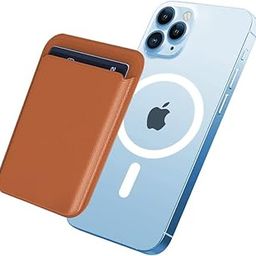 Mizi MagSafe Wallet, Magnetic Phone Vegan Leather Wallet - Slim 3 Cards Holder for iPhone 15/14/13/12 Series - Brown-image-47