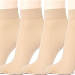 Women's Cotton Spandex Combo Of 4 Ankle Socks (Skin_Free Size)-image-104