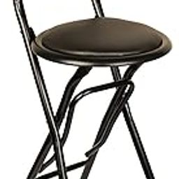 Grandwill Gin Folding Chair for Home/Study Chair and Restaurant Chair (Metal) (Black)-image-41