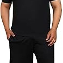 Men's Half Sleeve Oversized T-Shirt and Shorts || 3XL, 4XL Plus size || Longline Co-ord set for Men || Coord outfit-image-63