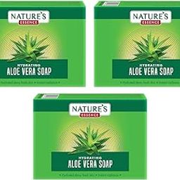 NATURES ESSENCE Hydrating Aloe Vera Soap | Soap For Bath, 225Gm, Pack Of 3-27