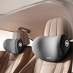 CartsCorner Car Neck Pillow,Neck Pain Relief for Long Drive Car Seat Back Head Rest Memory Foam Pillow for Driving with Adjustable Strap,and Breathable Removable Cover (Car Pillow Black -1)-10