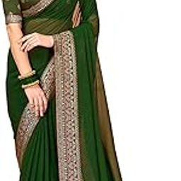Women's Georgette Embellished Designer Saree With Unstitched Blouse Piece-picture-54