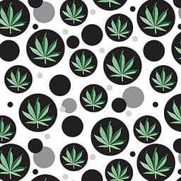Premium Gift Wrap Wrapping Paper Roll Pattern - Marijuana Pot Weed Bud Ganja Green Mary Jane Leaf - Black-image-20