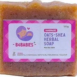 B4Babies Oats-Shea Herbal Soap for Dry Skin | Handmade| Chemical-Free | 100% Natural100g-image-72