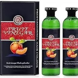 FRUIT VINEGAR Ammonia Free 10 Minutes Hair Color Gel A + B 250 ML Natural Black-28
