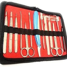 Dissection Set Made For Stainless steel Use Madical Students Biology, Anatomy, Veterinary Set Of 14 Instruments-image-9