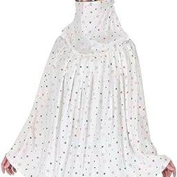 cotton Long Scarf Cum Mask Universal Size/Usable for vehicle Driver for sunlight UV protection/White Printed Design-picture-40
