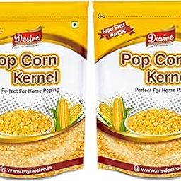 Desire Popcorn Kernel Seeds 2 Kg | Big Size Gourmet Pop Corn Kernels Imported | High Expansion, A Grade Makkai Popcorn-image-34