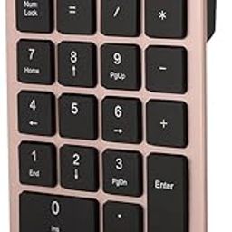 Gugxiom Bluetooth Number Pad,Bluetooth 5.0 Wireless Number Pad with Shortcut Keys,22 Keys Portable Financial Accounting Extensions 10 Keys for Laptop Desktop, PC, Pad,Notebook (Gold)-image-2