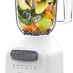 BLACK+DECKER PerfectPour Ice Cream Juicer 750 W PerfectPour Container with 150 g, Stainless Steel Blade with 6 Tips, 8 Speeds + Pulse, White-19