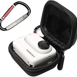 BKN Bag Carrying case for Insta360 GO3, Mini case, GO 3 Protective Case Accessories, Carabiner, Waterproof, Dustproof (Black)-17