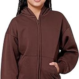 Alan Jones Clothing Girl's Cotton Blend Solid Oversized Hooded Sweatshirt-image-38