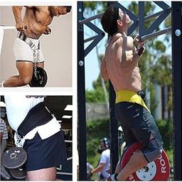UJEAVETTE® Fitness Training Pull Up Dipping Belt Body Building Weight Lifting Strap-image-12