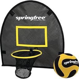 Springfree Trampoline Soft Hoop Attachment for Kids/Adults w/ Basketball & Pump, FlexrHoop-image-19