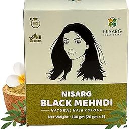 NISARG ORGANIC FARM Herbal Black Mehndi I Pure Natural Organic I for all skin types I Long Lasting Color I Hair Care & Growth I Kali Mehndi for Men and Women I 40 gm-image-45